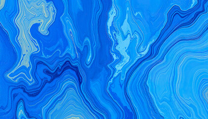 Obraz premium Bold Blue and White Art with a Rich Blue Background