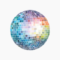 Obraz premium Colorful mosaic sphere art