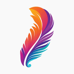 Colorful abstract feather illustration © Rawpixel.com