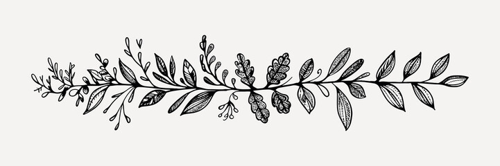 Elegant floral border design