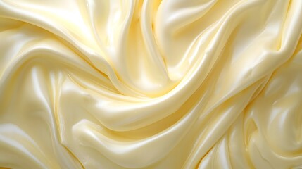 Fototapeta premium Abstract Yellow Satin Fabric Background Texture