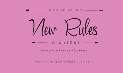 Contemporary Signature Fonts for Print