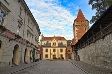 Fototapeta premium Arsenal of the Princes Czartoryski Museum in old town Krakow, Poland
