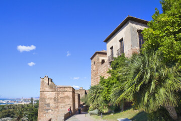 Alcazaba - vintage fortess in Malaga, Spain