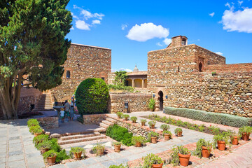 Alcazaba - vintage fortess in Malaga, Spain