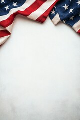 Naklejka premium American Flag Draped on Background