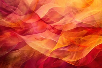 Obraz premium Dynamic Autumn Abstract Background in Fluid Red, Orange, and Yellow Gradient for Design Projects