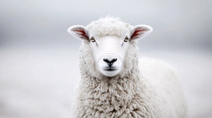 Fototapeta premium close-up of a sheep in soft light