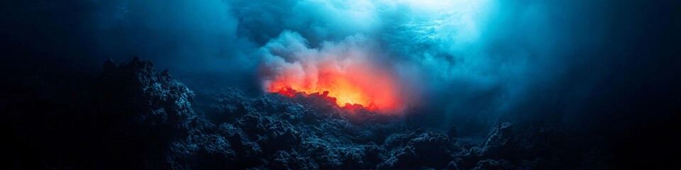 Underwater Volcanic Eruption