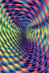 Colorful abstract spiral pattern