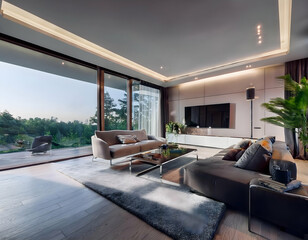 Fototapeta premium living room interior