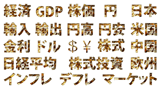 経済用語のセット
