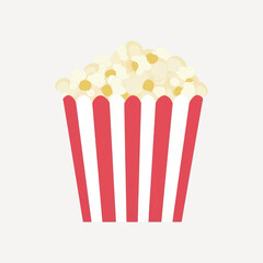 Classic popcorn bucket illustration