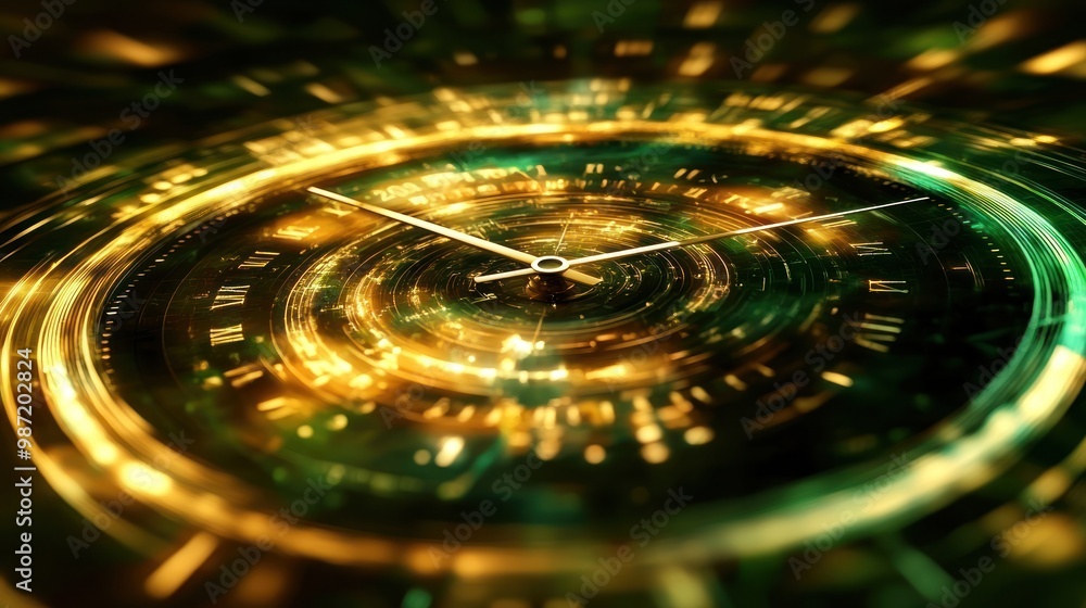 Aufkleber a clock displaying the exact time down to the second, symbolizing the critical role of accuracy in t