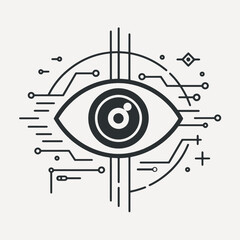 Futuristic eye technology design