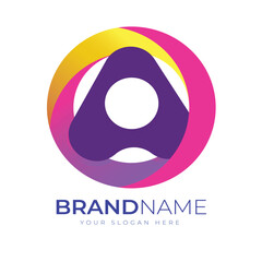 Gradient Brand Logo Design Eps 