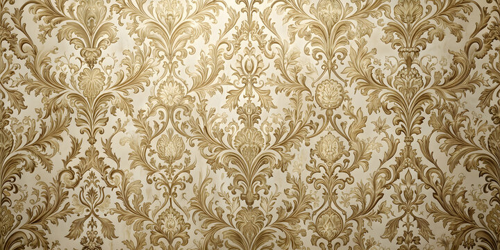 Fototapeta Elegant wallpaper with intricate designs for classic home interior decorations, , wallpaper, home, interior, classic