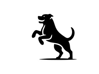 Dog animal vector black logo type
dog Pose vector silhouette illustration black color white background Vector free dog vector set.