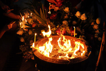 The sacred burning ritual night