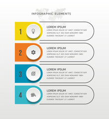 Modern infographics business template design
