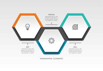 Modern infographics business template design