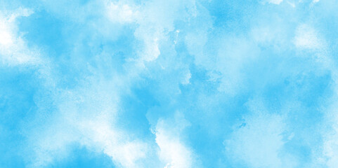 ocean blue splash stroke Light sky blue shades watercolor texture, Bright blue cloudy sky vector illustration, gradient light sky blue shades watercolor paper texture vintage grunge.