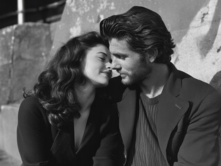 Couple in love. Dating and relationships. Family.