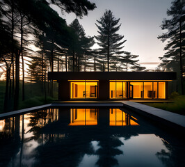 Obraz premium Country house aesthetic beautiful.generative ai