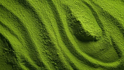 Gardinen matcha powder background smooth texture © SandraSevJarocka