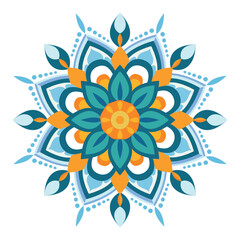 A Natural Sunflower Mandala Design.