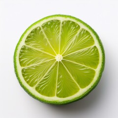 sliced cucumber vegetarian food over white, AI generated