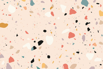 Colorful terrazzo pattern background