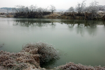 Snow and rime in rural China
