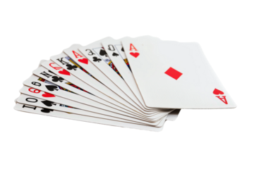Cards Isolated on Clear Transparent Background High Resolution for Stock Photography and Game Design Needs