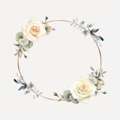 Elegant floral wreath design