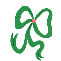 Green Ribbon Illustration