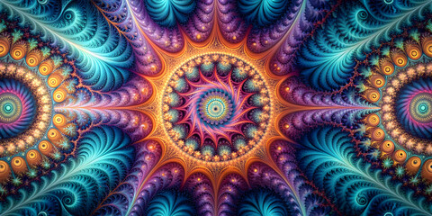 Intricate abstract fractal pattern background, fractal, abstract, design, digital, art, texture, intricate, complex