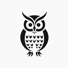 Stylized owl vector illustration