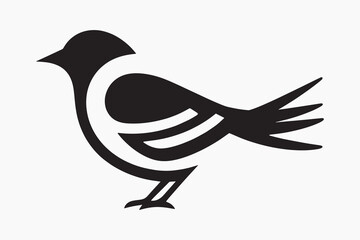 Minimalist bird silhouette design