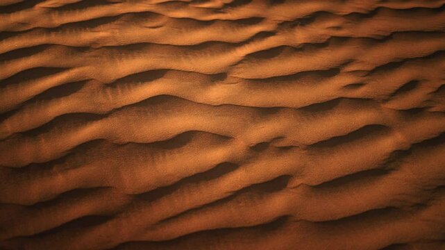 Close up texture shot of sand waves in the desert