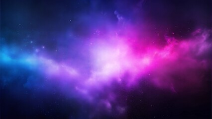 Naklejka premium Mystical cosmic nebula with vibrant colors and starry background for digital art