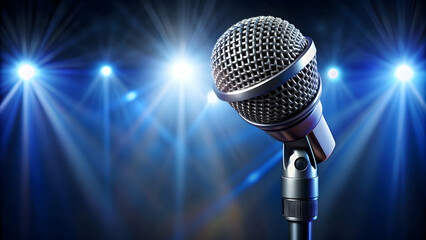 Stunningly designed microphone for Back to School talent show, microphone, performance, talent show, amplification, music