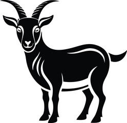 Template design goat logo illustration.