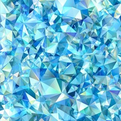Obraz premium Vibrant blue geometric abstract background with complex triangles.