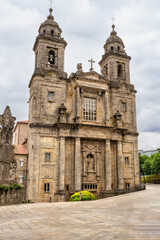 Fototapeta premium Church of San Francisco in the old town of the Unesco city of Santiago de Compostela, Galicia.