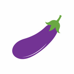 Eggplant Ingredients for Healthy Cooking Vector Illustration  Printable Graphic Design