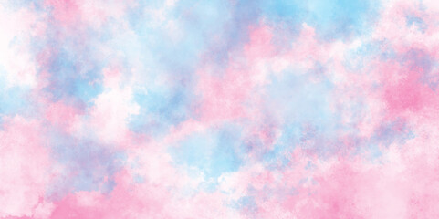 Pastel colors wet effect hand drawn soft watercolor background, Abstract cloudy gradient background with multicolor cloudy stains, multicolor clouds texture watercolor picture painting illustration.