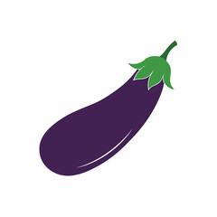 Eggplant Ingredients for Healthy Cooking Vector Illustration  Printable Graphic Design