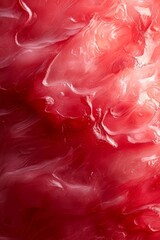  A tight shot of a red-white backdrop, featuring a red-white motif at its base