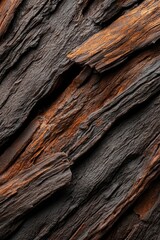  A tight shot of split wood, revealing intricate grain patterns